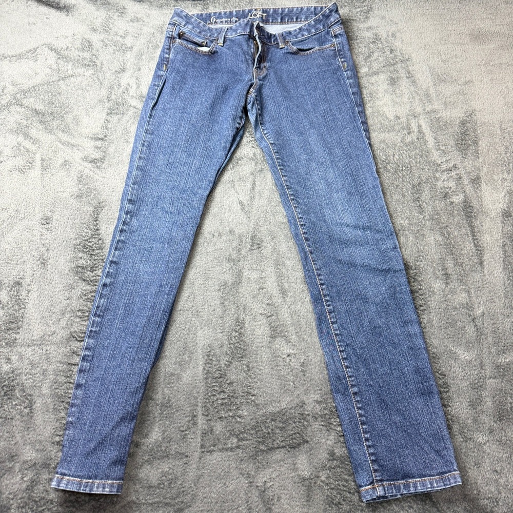 LOFT Modern Slim Women's Blue Denim Jeans‎ Size 6